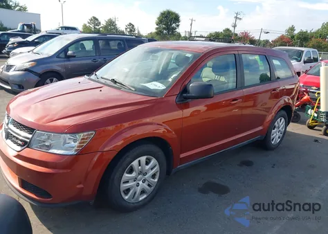 2014 Dodge Journey American Value Pkg из США, поврежденный, VIN 3C4PDCAB5ET238490